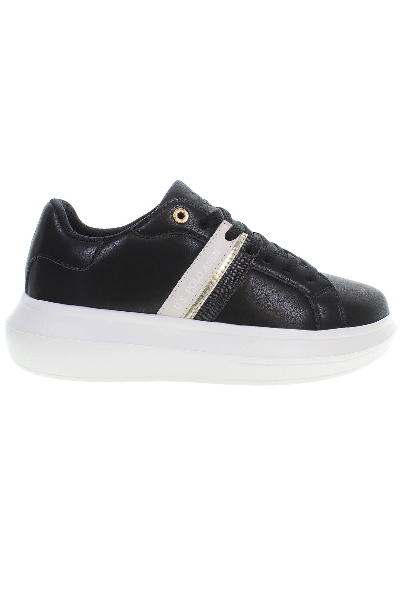 Black Polyester Sneaker