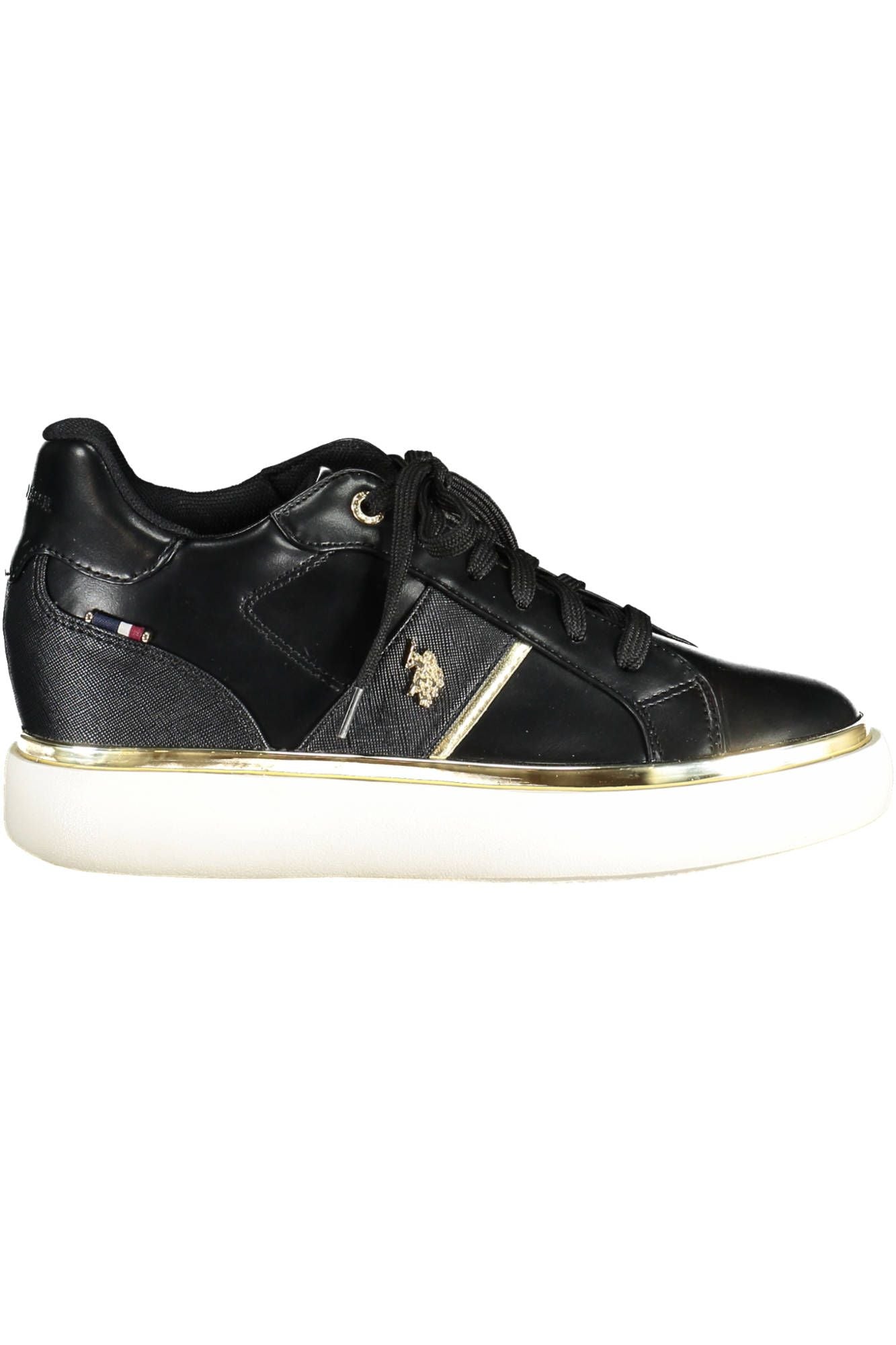 Black Polyester Sneaker