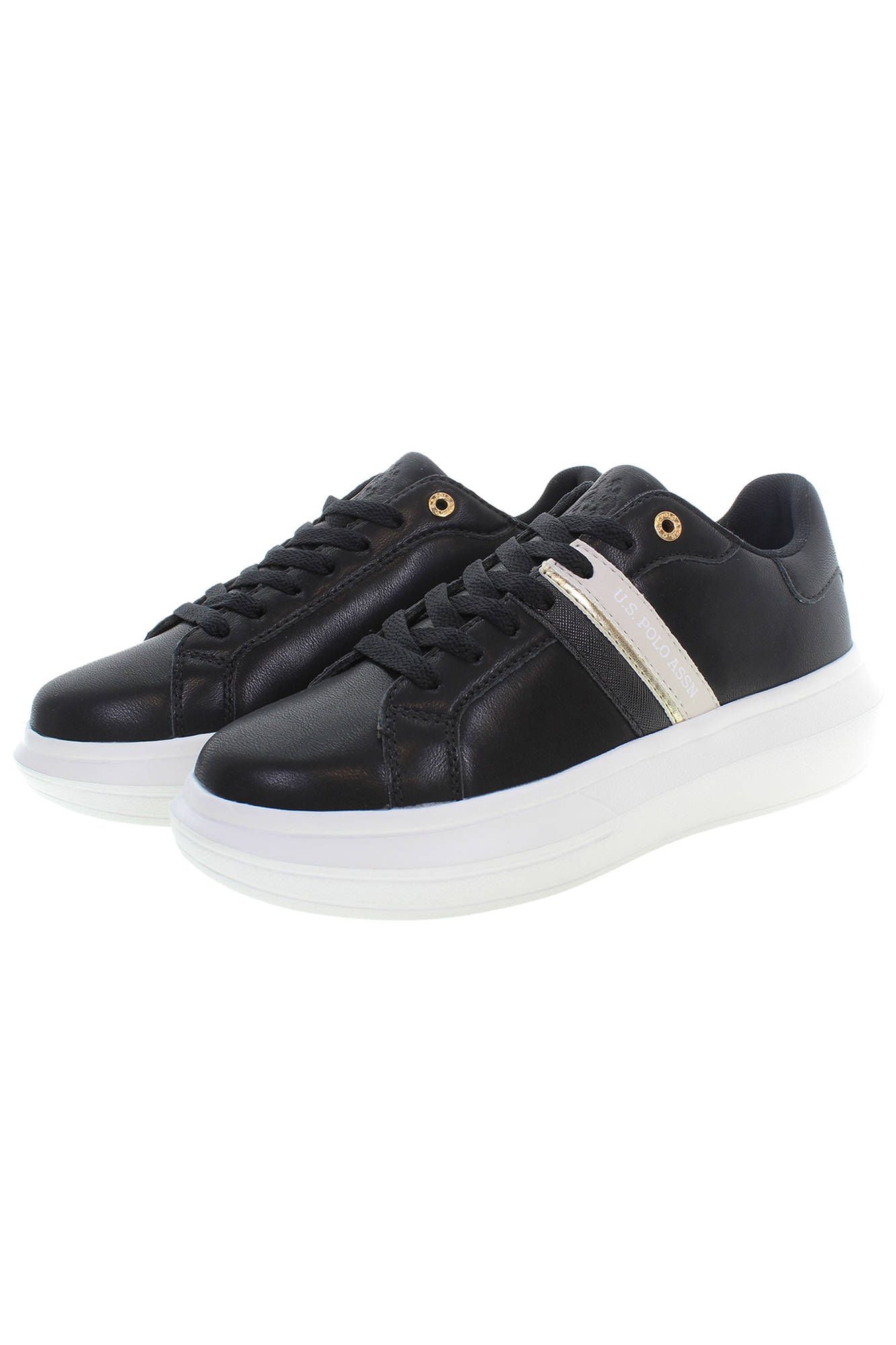 Black Polyester Sneaker