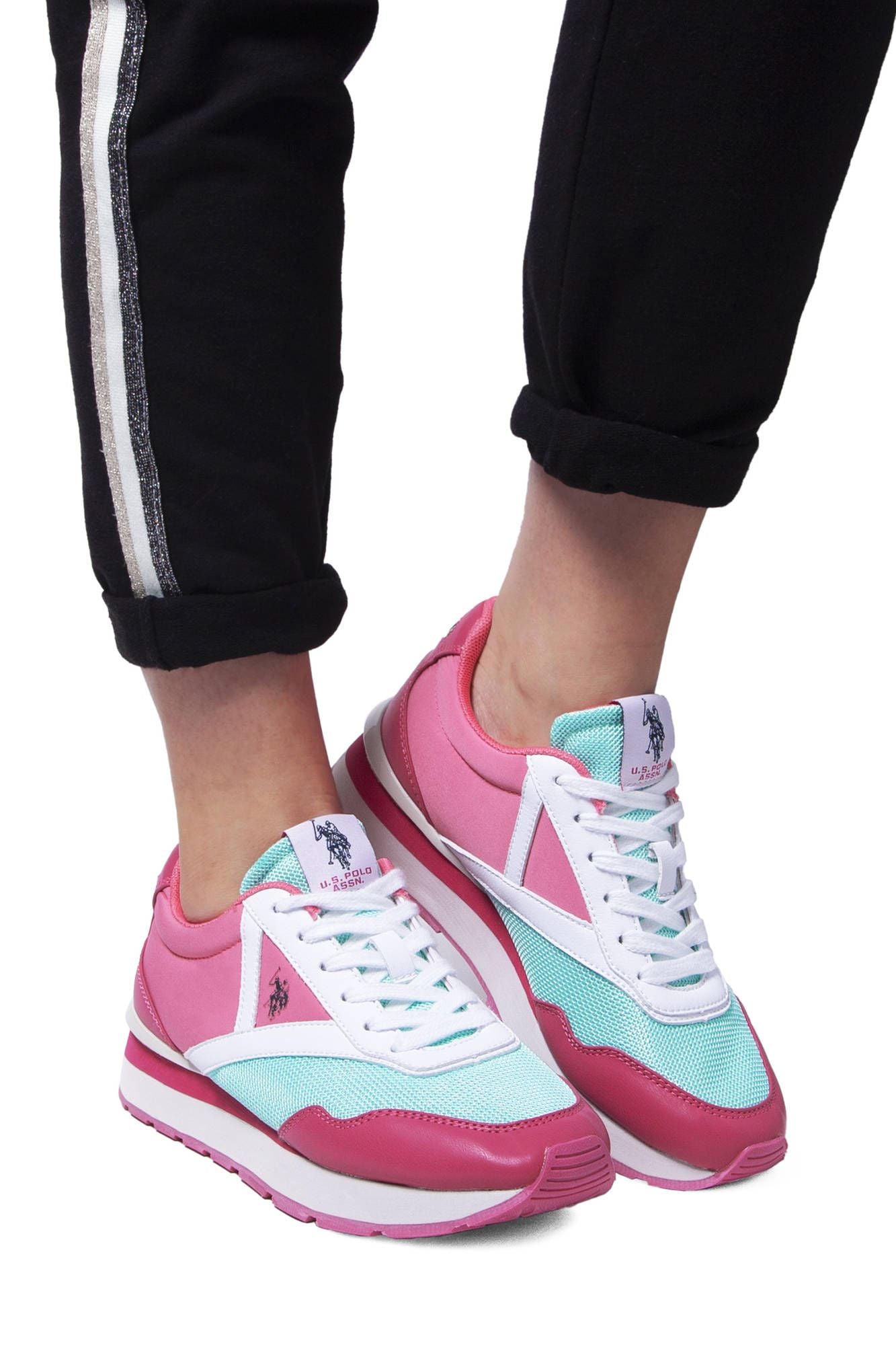 Pink Polyester Sneaker