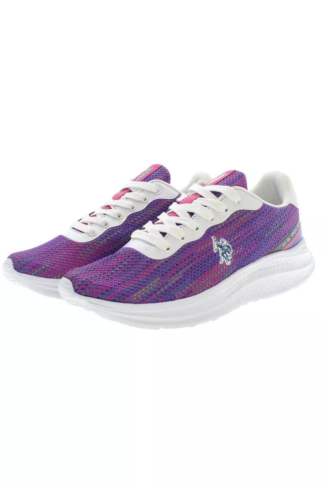 Purple Polyester Sneaker