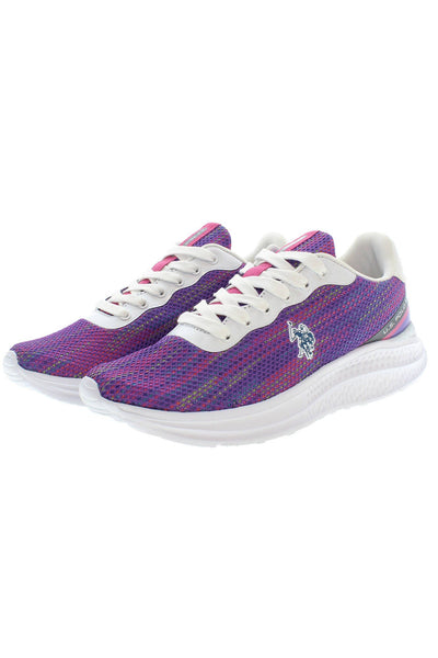 Purple Polyester Sneaker