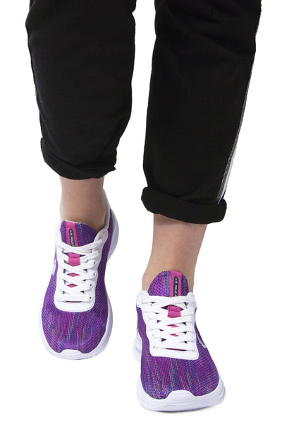 Purple Polyester Sneaker