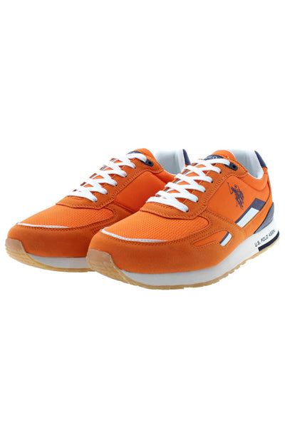 Orange Polyester Sneaker