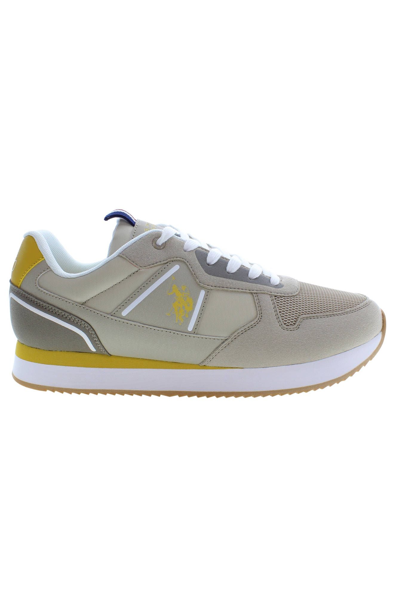 Beige Polyester Sneaker