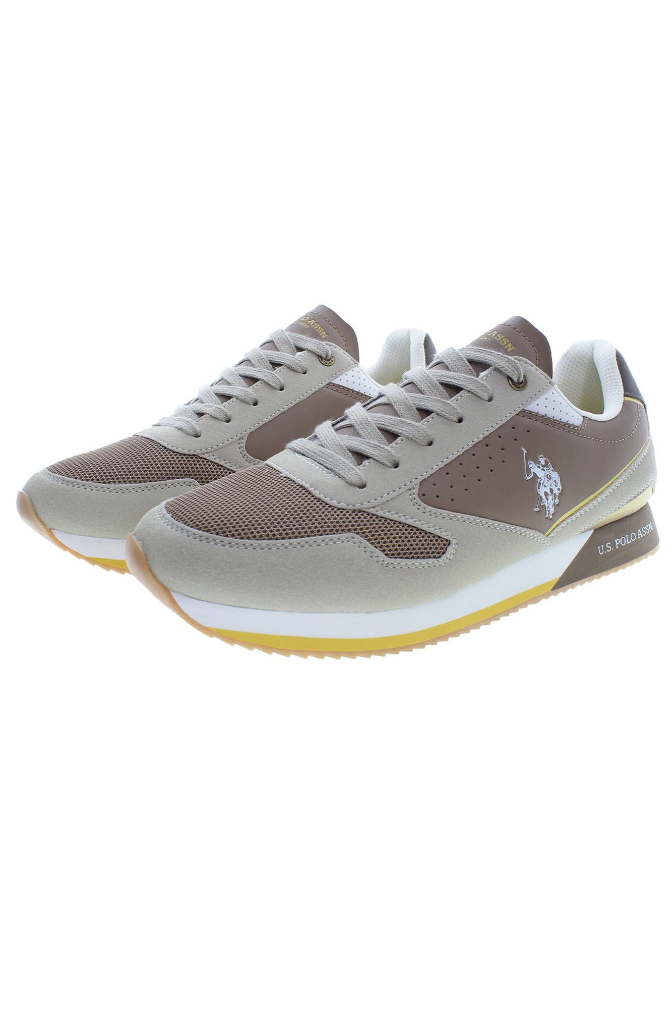 Beige Polyester Sneaker