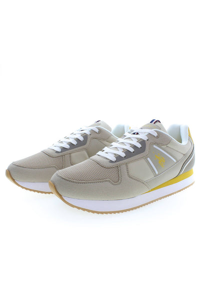 Beige Polyester Sneaker