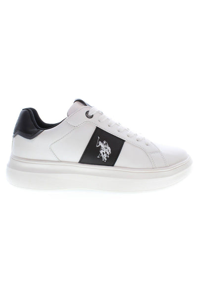 White Polyester Sneaker