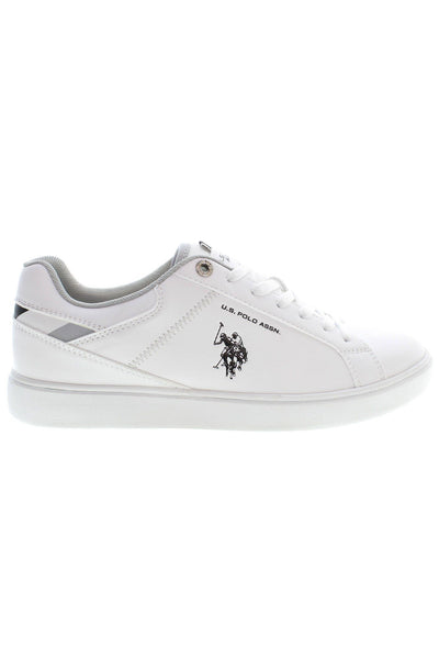 White Polyester Sneaker