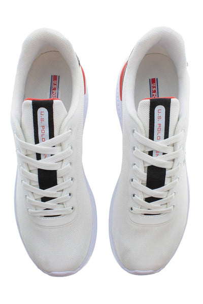 White Polyester Sneaker