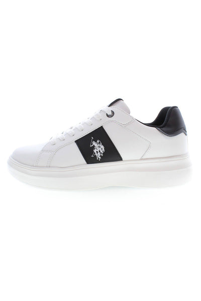 White Polyester Sneaker