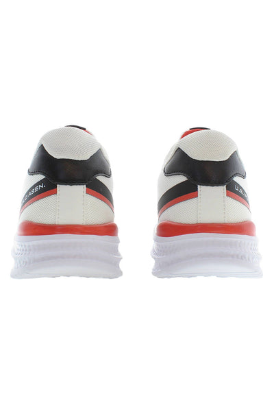 White Polyester Sneaker