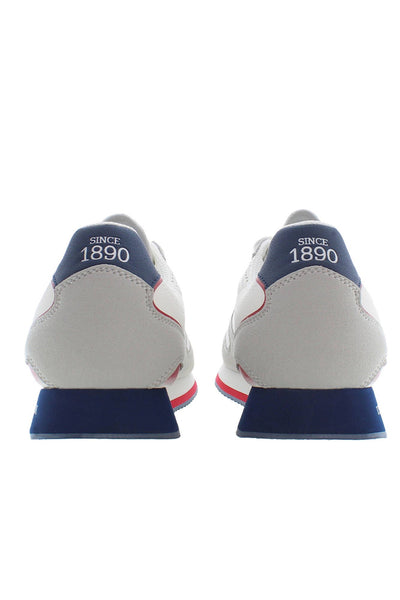 White Polyester Sneaker