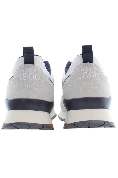 White Polyester Sneaker