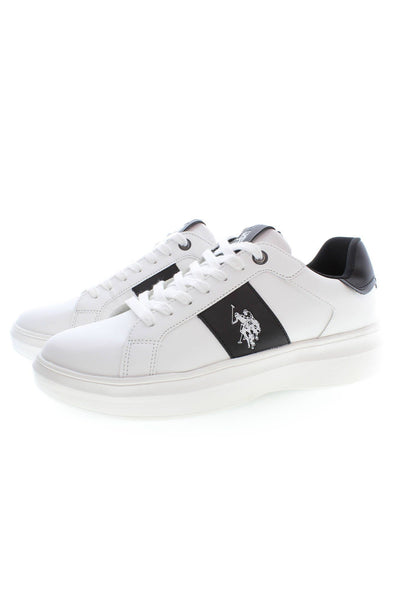 White Polyester Sneaker