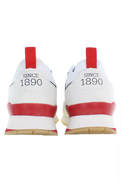 White Polyester Sneaker