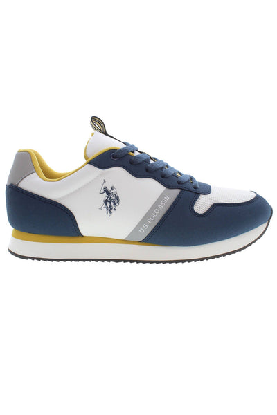 Blue Polyester Sneaker