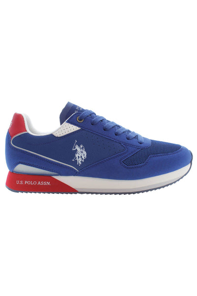 Blue Polyester Sneaker