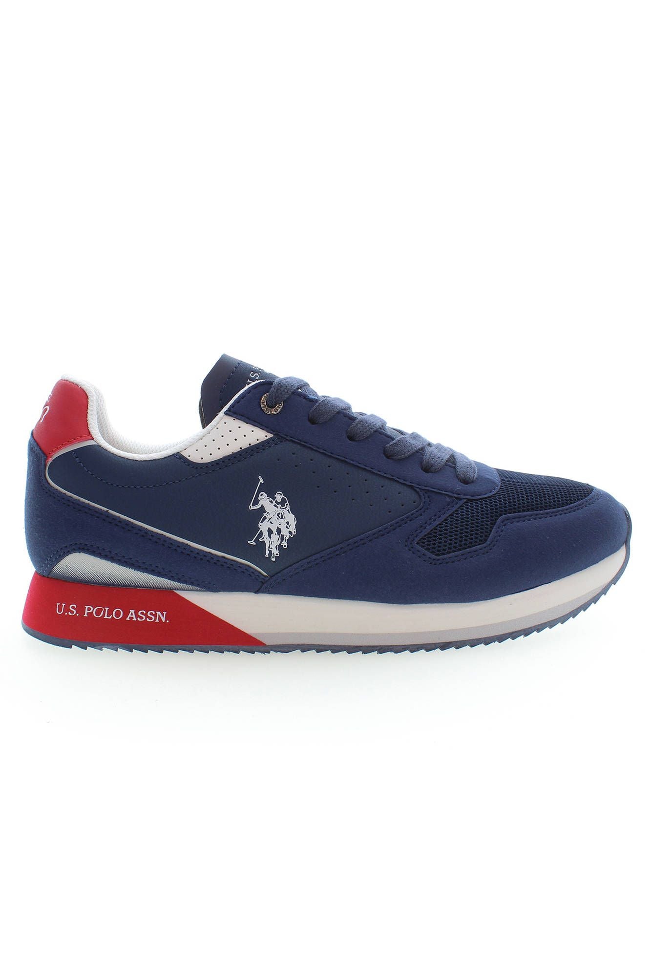 Blue Polyester Sneaker