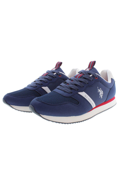 Blue Polyester Sneaker