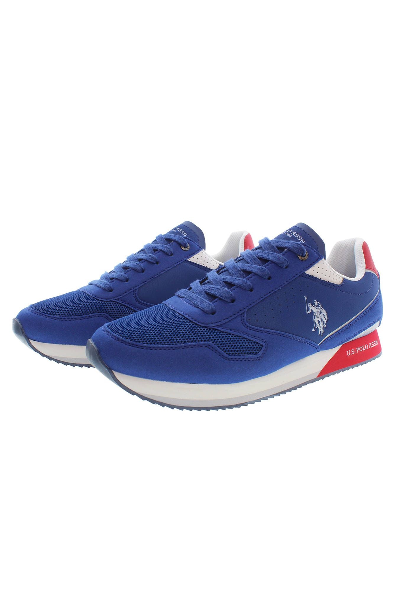 Blue Polyester Sneaker