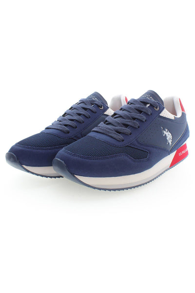 Blue Polyester Sneaker