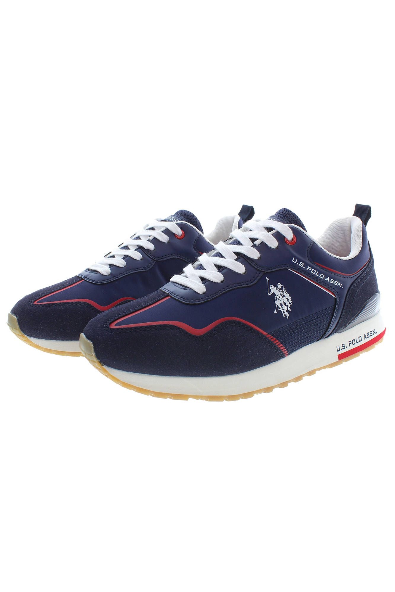 Blue Polyester Sneaker