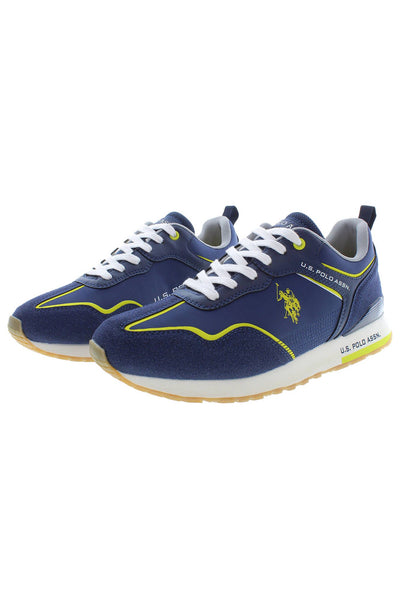 Blue Polyester Sneaker