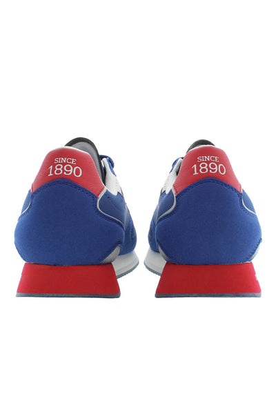 Blue Polyester Sneaker