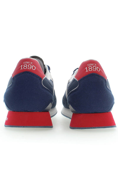 Blue Polyester Sneaker