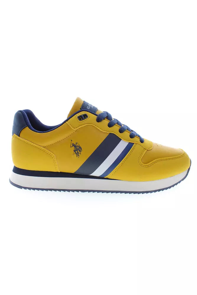 Yellow Polyester Sneaker