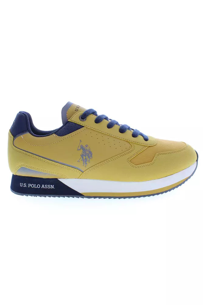 Yellow Polyester Sneaker