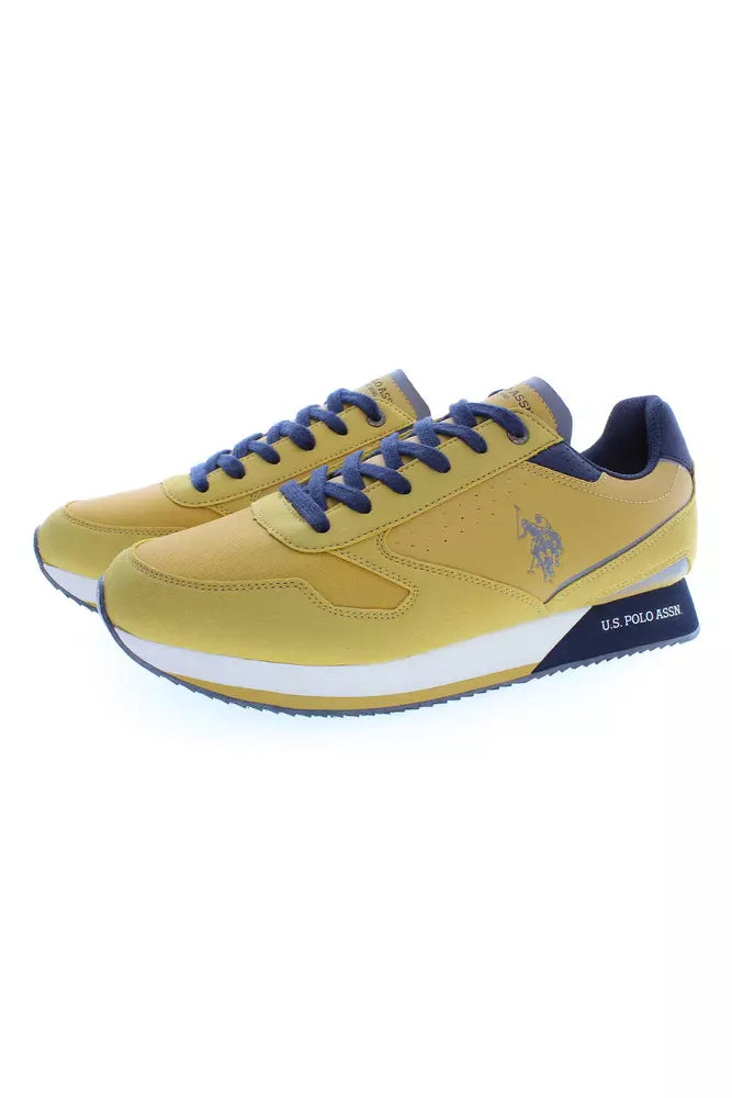 Yellow Polyester Sneaker