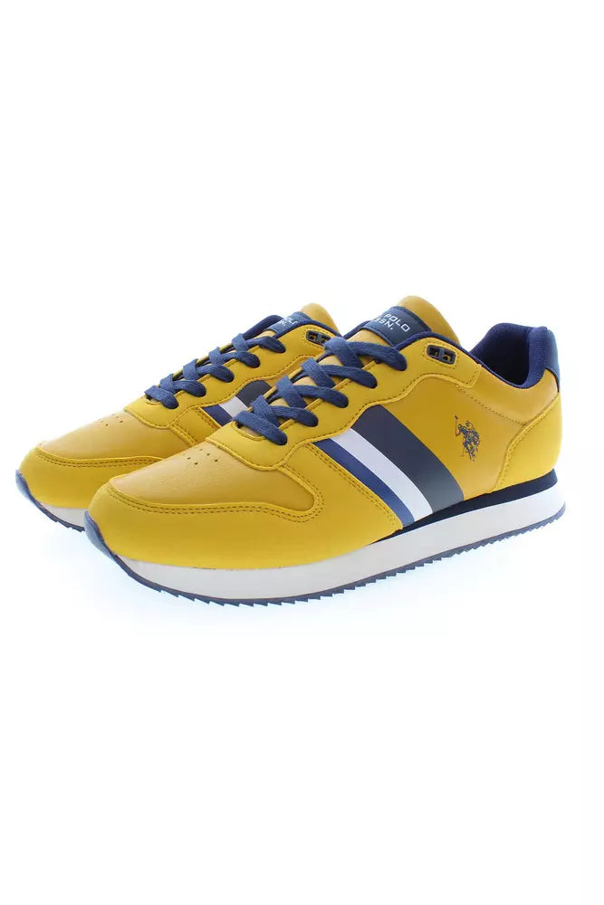 Yellow Polyester Sneaker