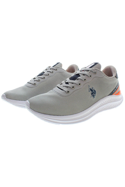 Gray Polyester Sneaker