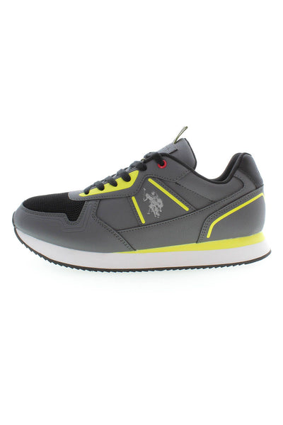 Gray Polyester Sneaker