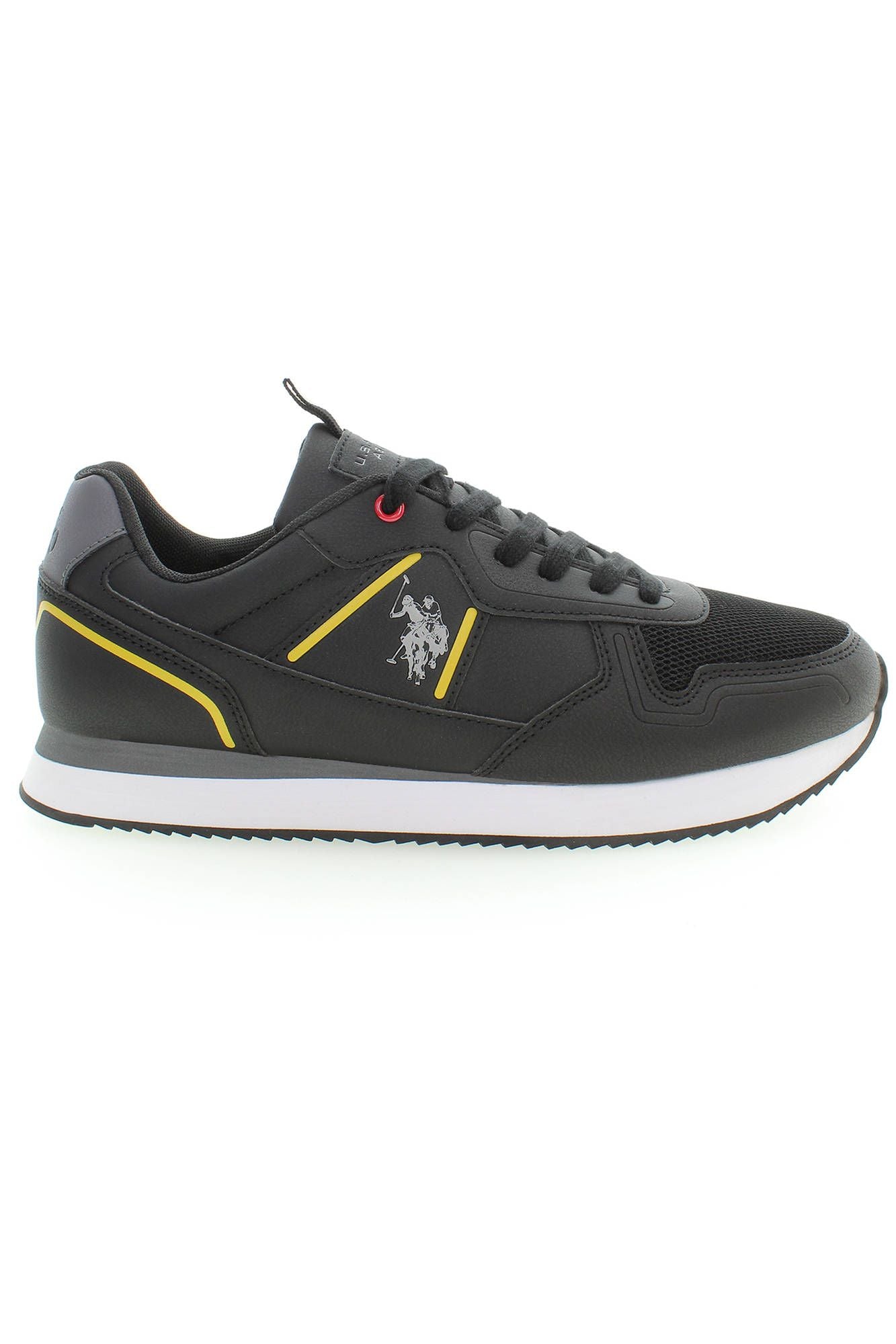 Black Polyester Sneaker