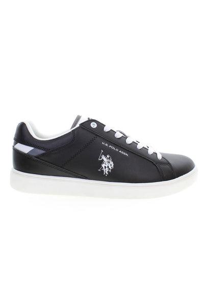 Black Polyester Sneaker