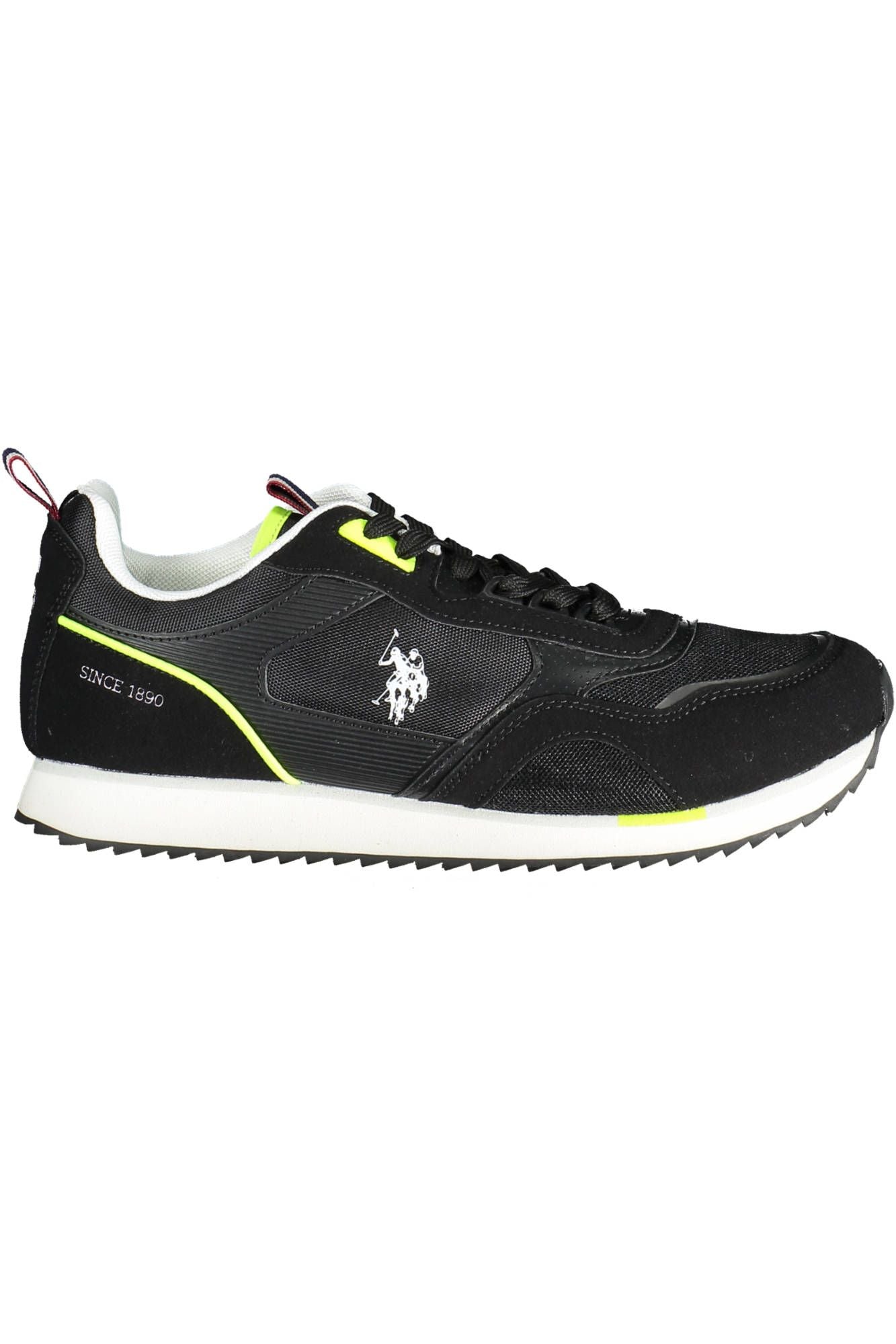 Black Polyester Sneaker