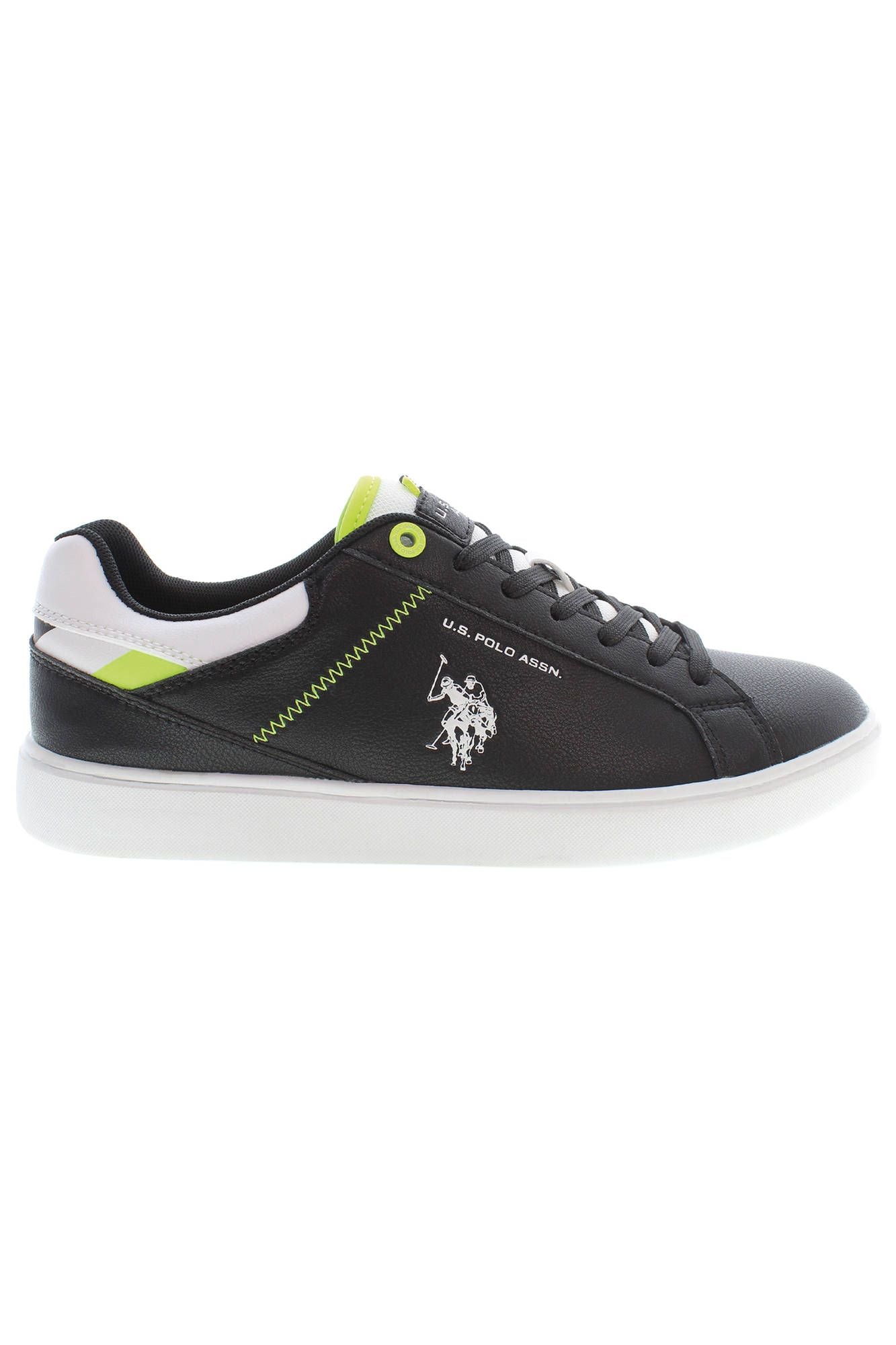 Black Polyester Sneaker