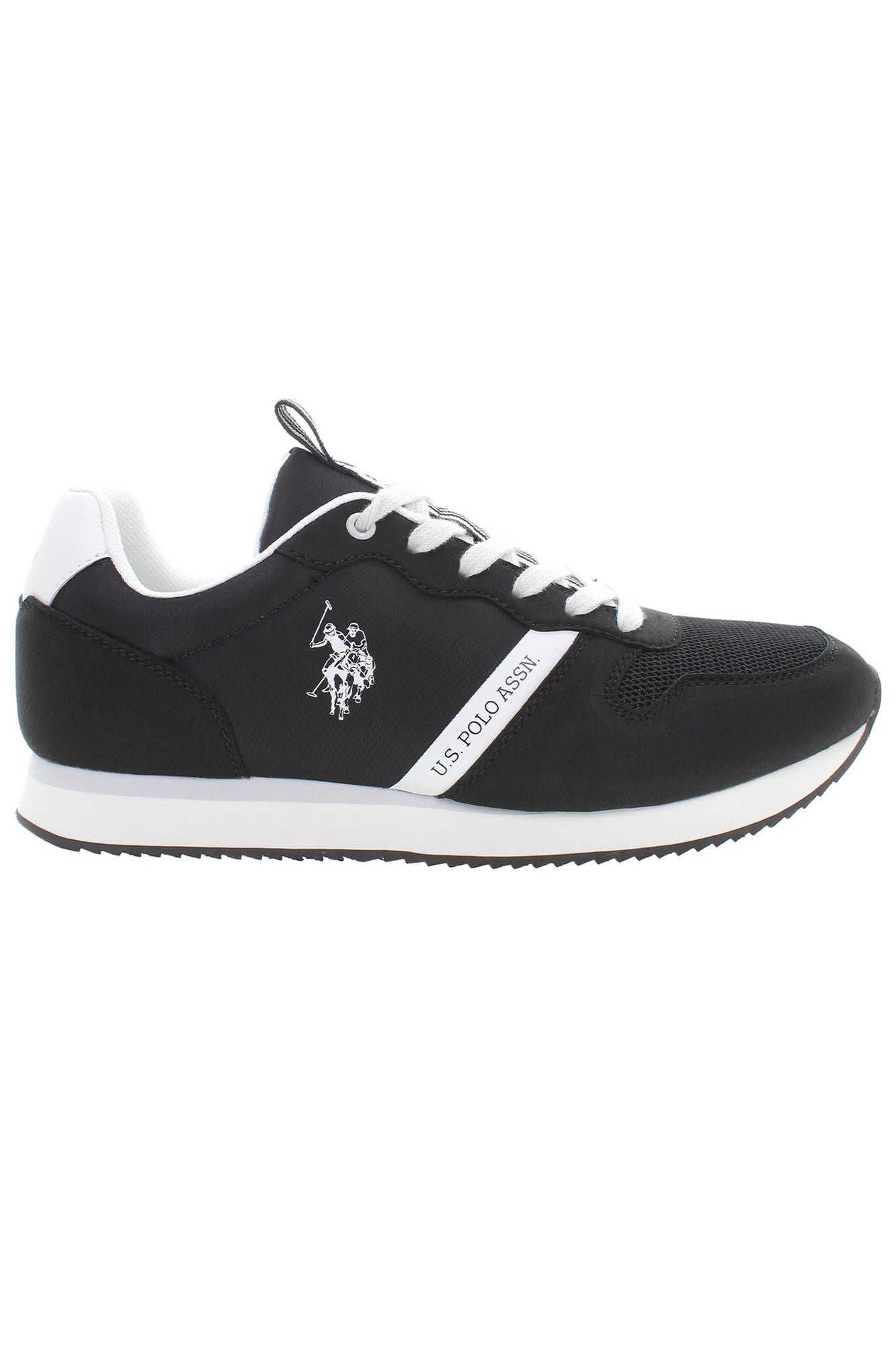 Black Polyester Sneaker