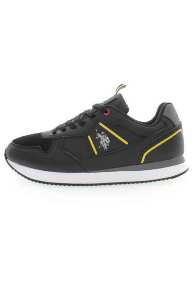 Black Polyester Sneaker