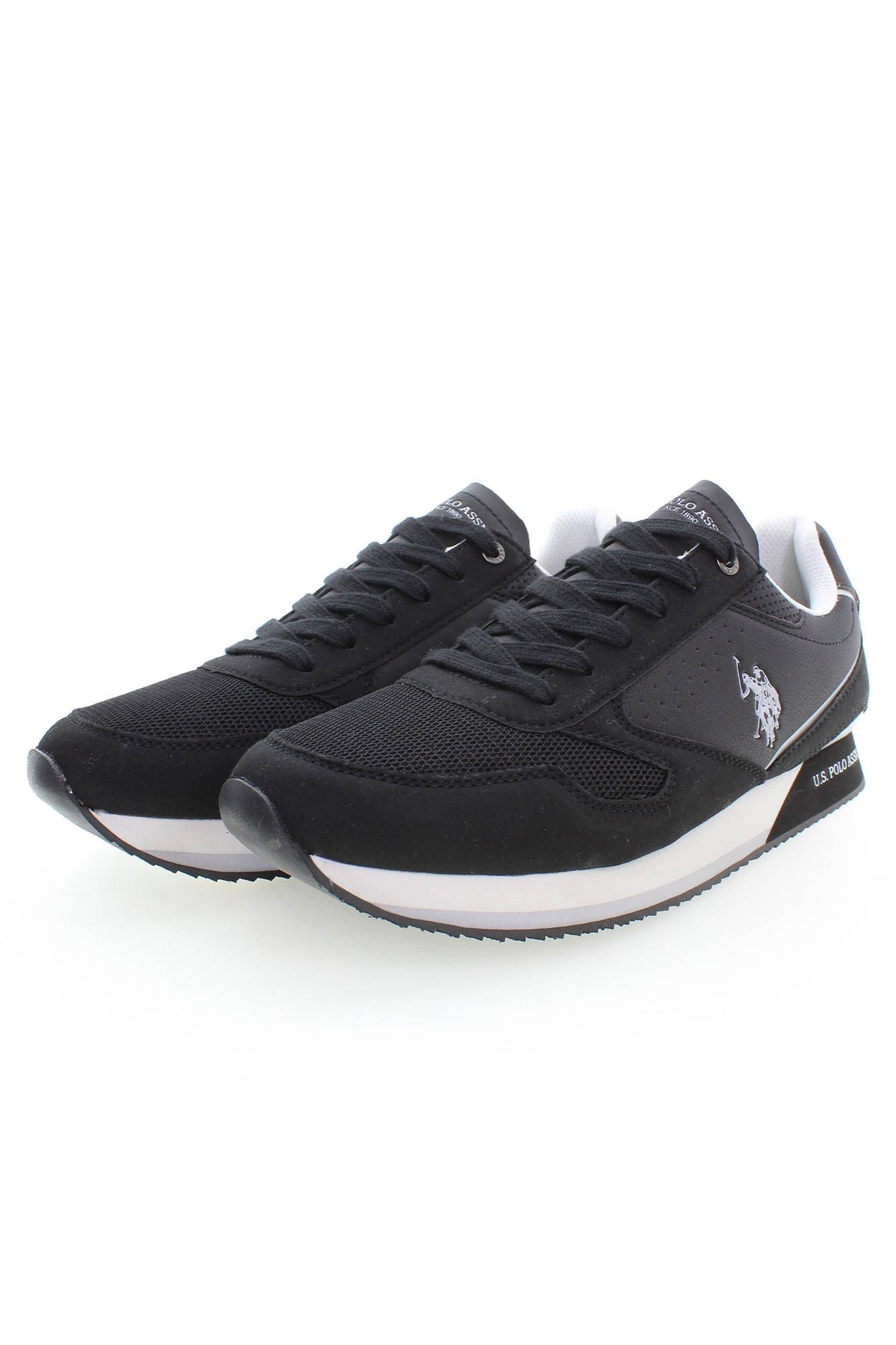 Black Polyester Sneaker