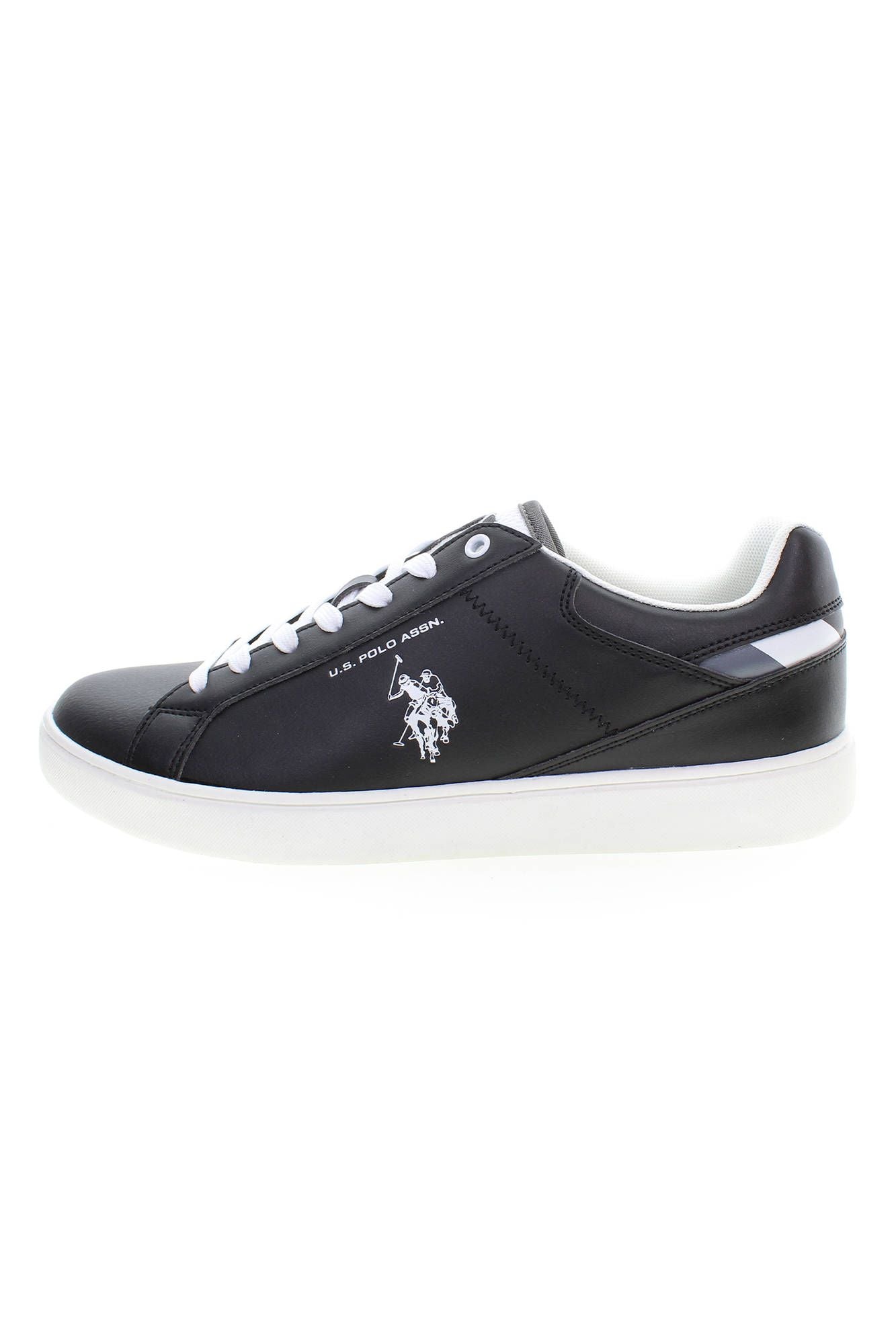 Black Polyester Sneaker