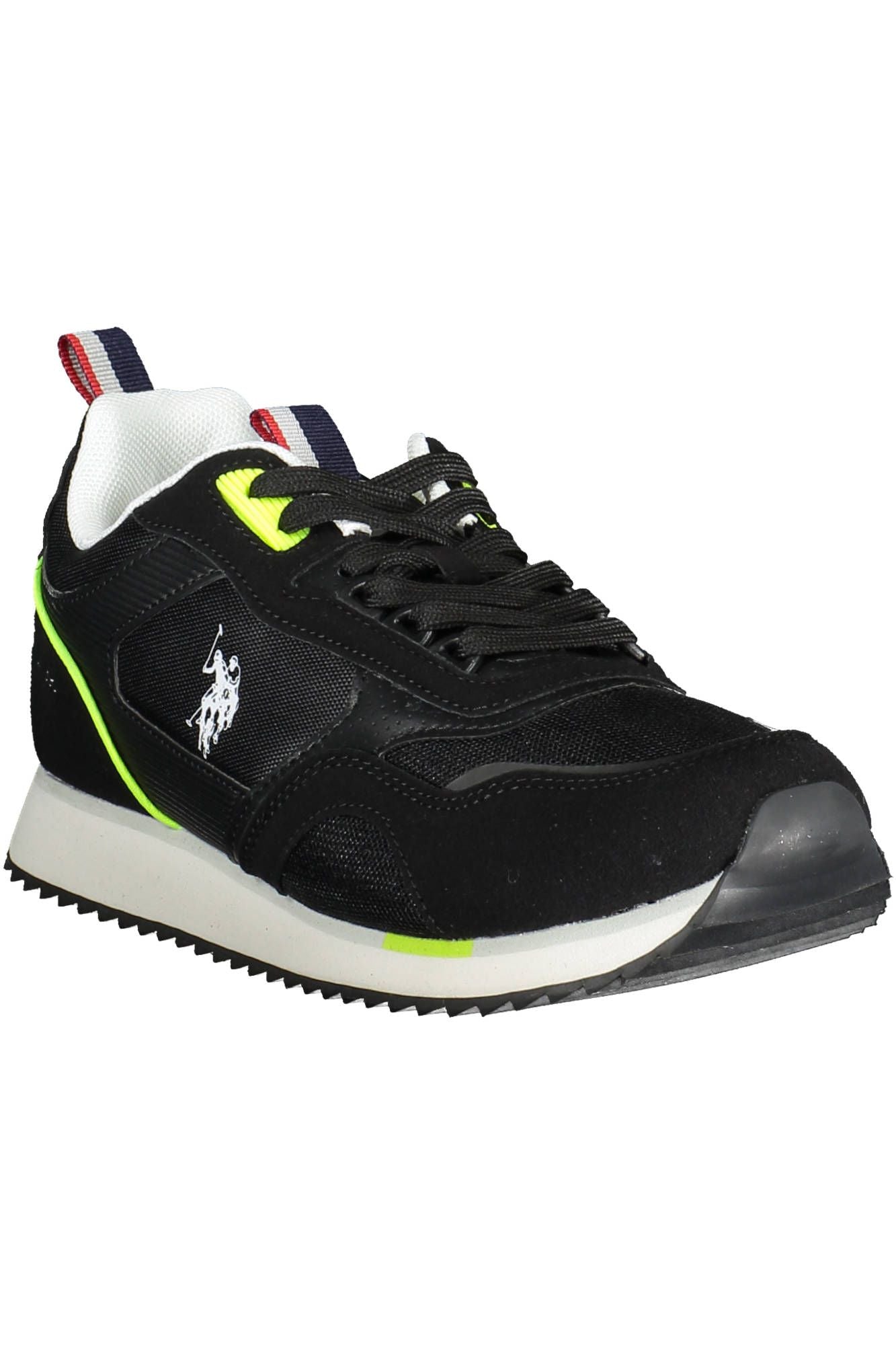 Black Polyester Sneaker