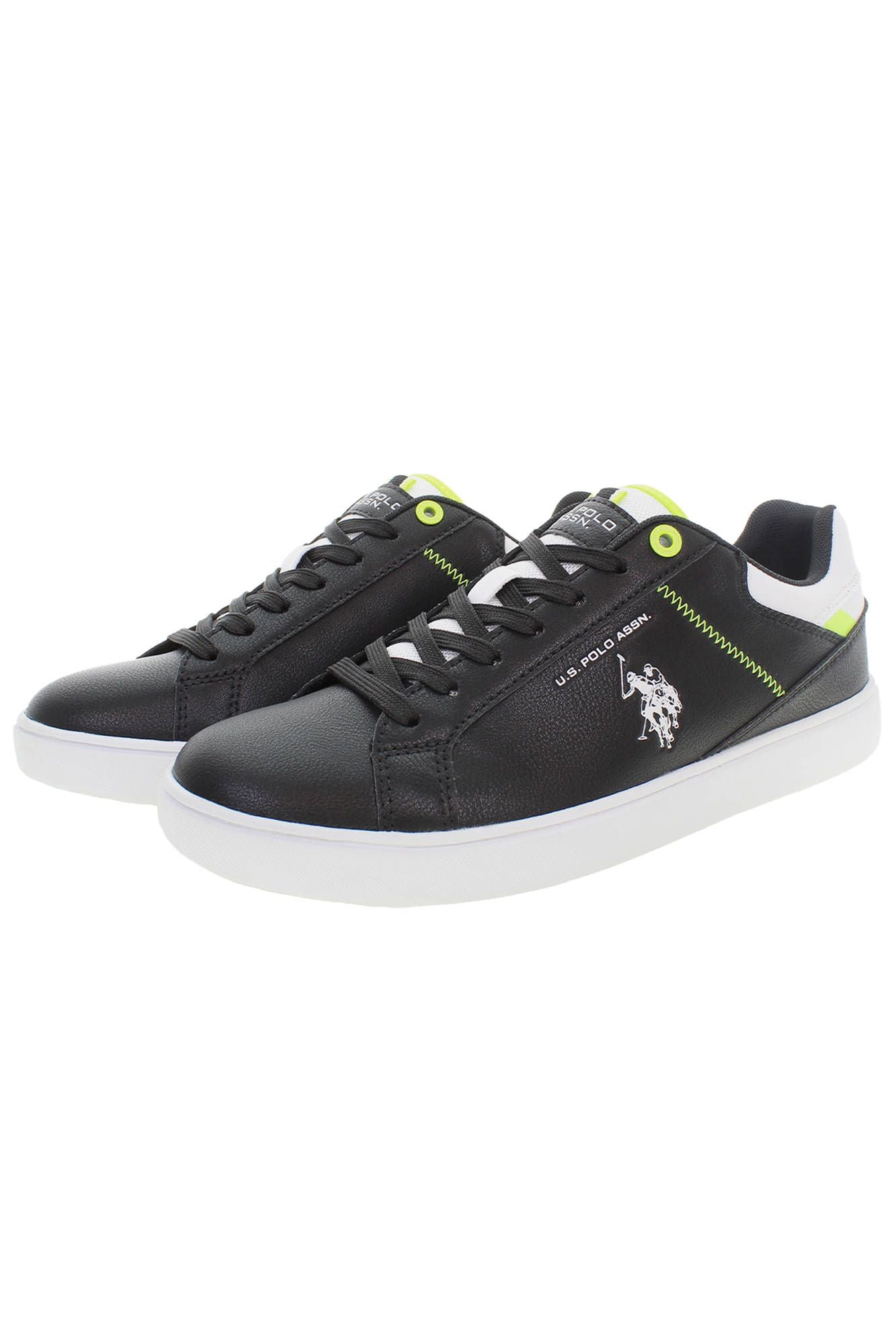 Black Polyester Sneaker