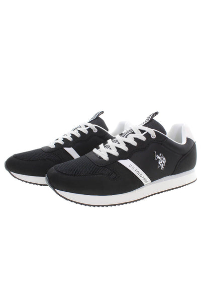 Black Polyester Sneaker