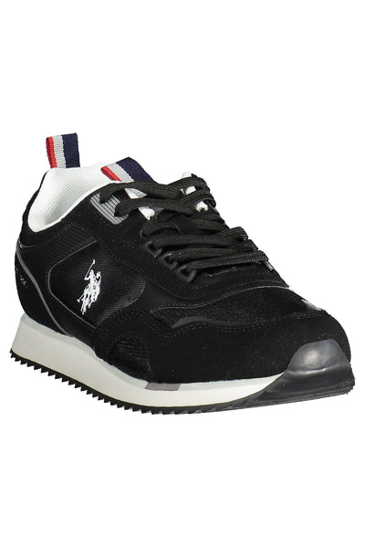 Black Polyester Sneaker