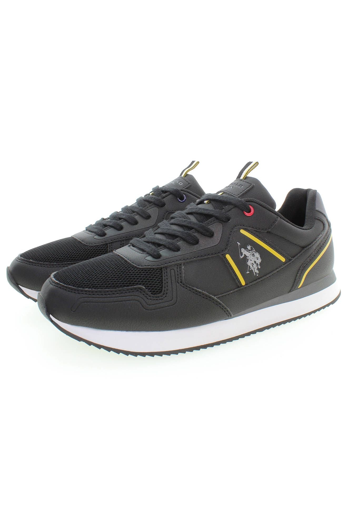 Black Polyester Sneaker