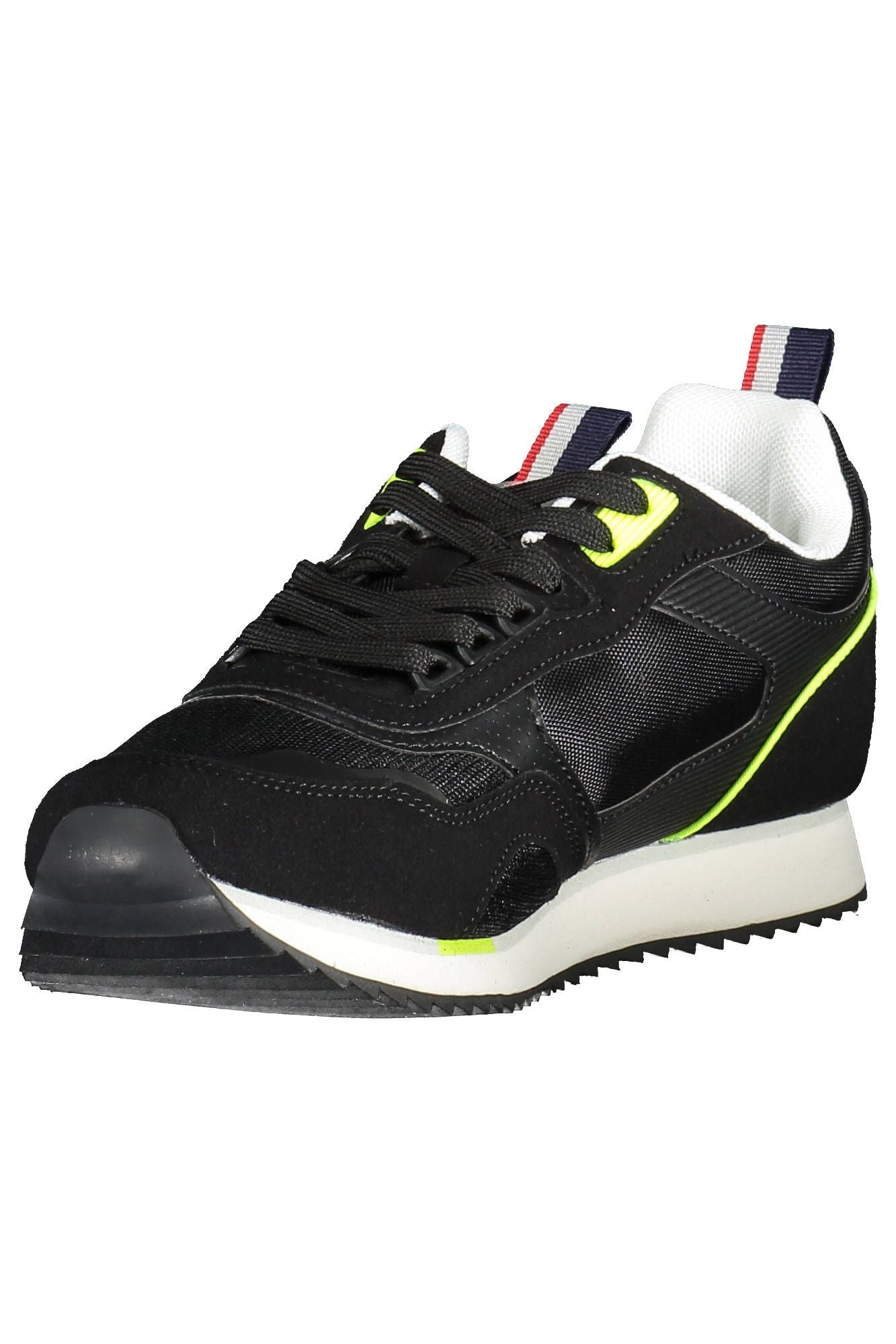 Black Polyester Sneaker